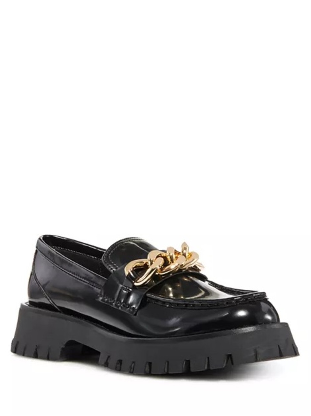 Jeffrey Campbell Recess chunky lug sole chain loafers dark academia Blokecore